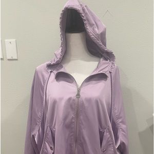 Zara light purple lilac nylon jacket